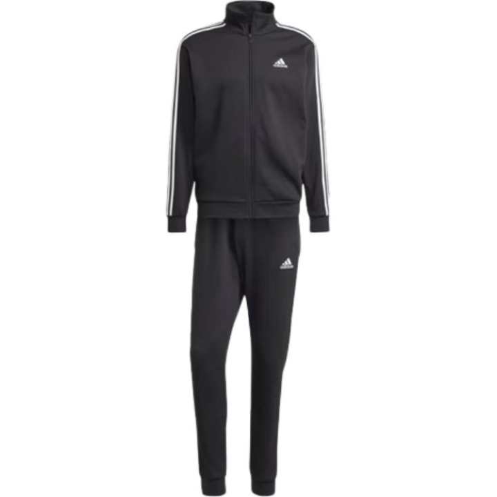 Adidas Adidas Basic 3 Stripes Fleece Track Suit Casual Sportswear Japan Version Men's Black