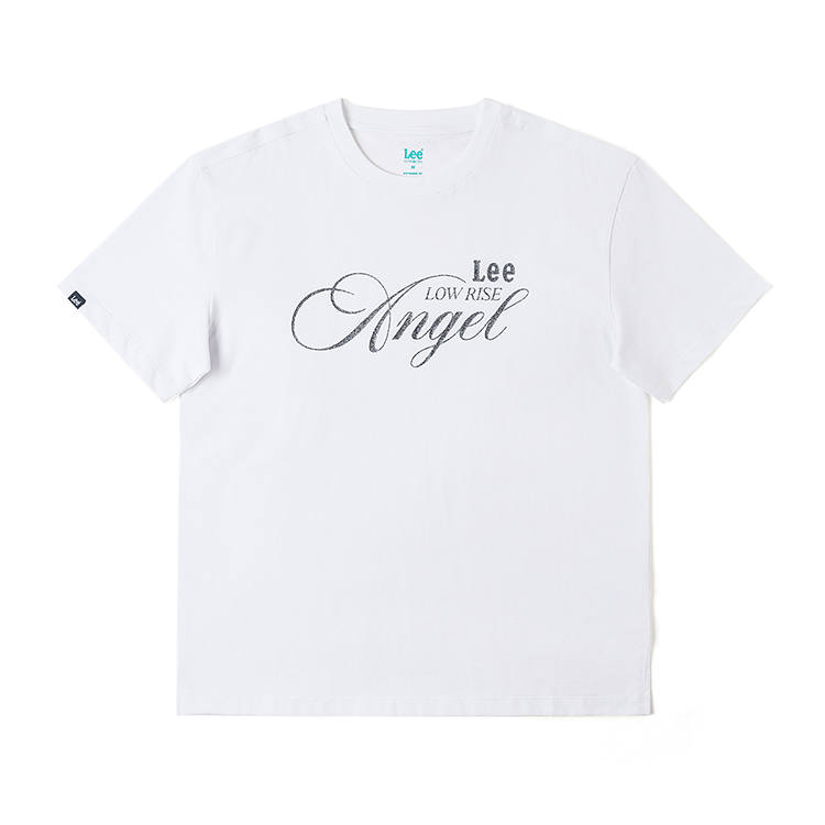 Lee T Shirts Women's White Crew Neck Thin