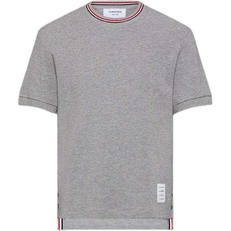 THOM BROWNE THOM BROWNE RWB Stripe Crewneck T Shirt
