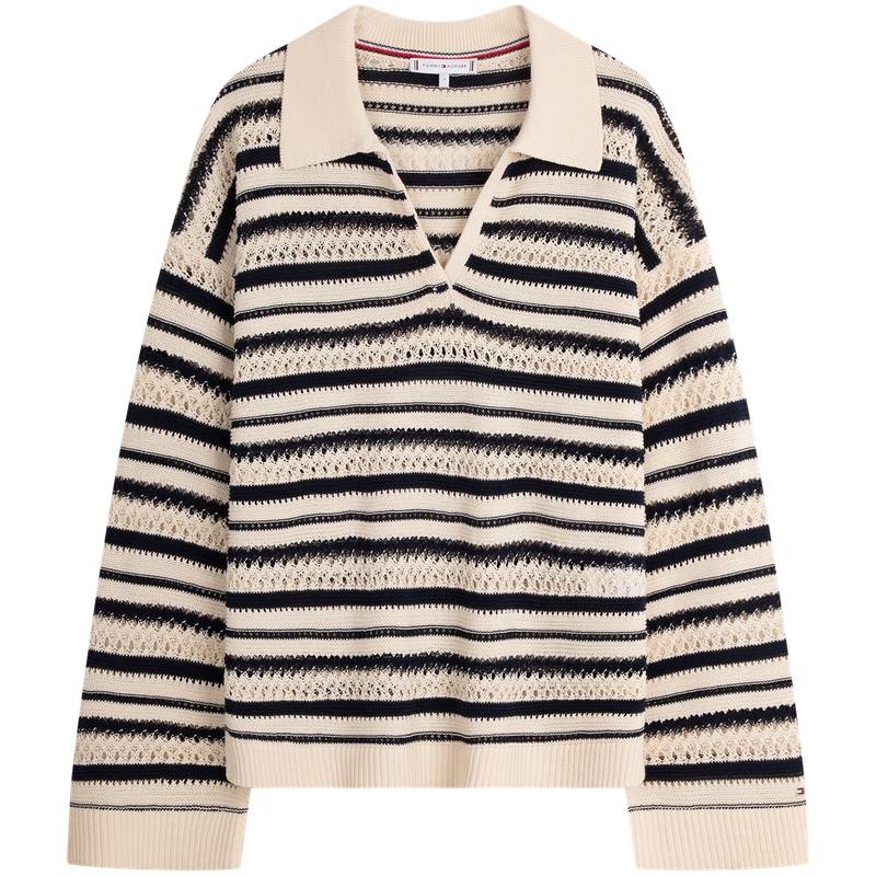 Tommy Hilfiger Striped Polo neck Sweater