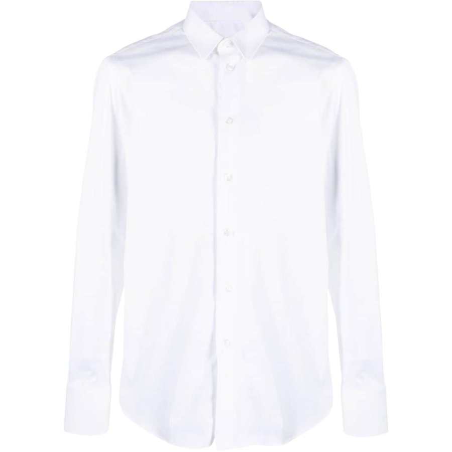 EMPORIO ARMANI Plain Long Sleeved Buttoned Shirt