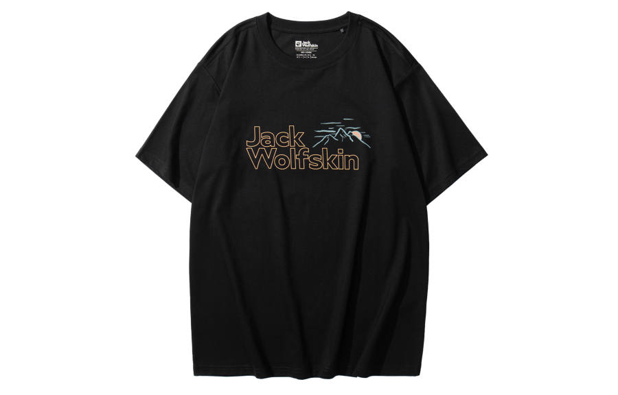 JACK WOLFSKIN Quick Dry T Shirts Men's Crew Neck Moderate Straight Fit