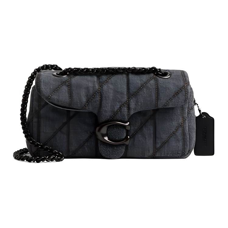 COACH Tabby Fabric Crossbody Bag, Shoulder Bag Regular Small Size Women's Washed Gray