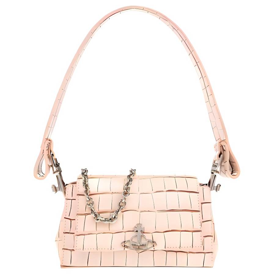 Vivienne Westwood Calfskin Shoulder Bag Women's Pink