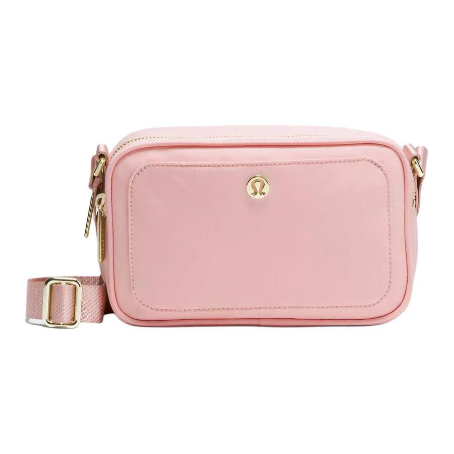 Lululemon Recycled Nylon Camera Bag, Shoulder Bag, Crossbody Bag Women's Haze Pink