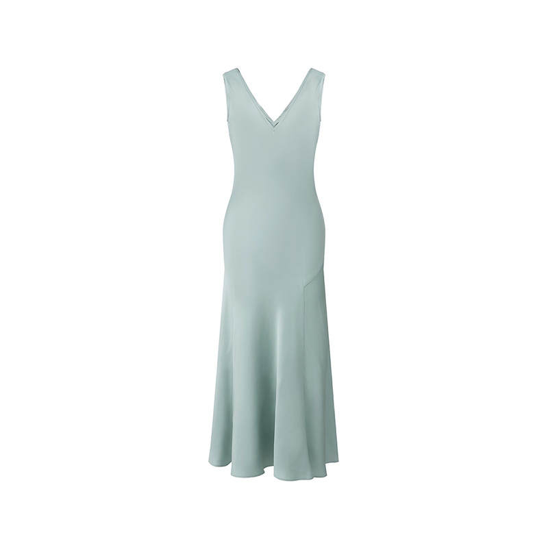 MaxMara Studio MaxMara Studio Acqui Collection Sleeveless Dress Women's Lake Blue