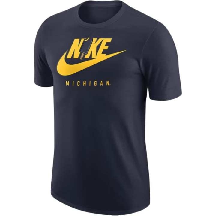 Nike Nike T Shirts Men's Marine Blue Crew Neck