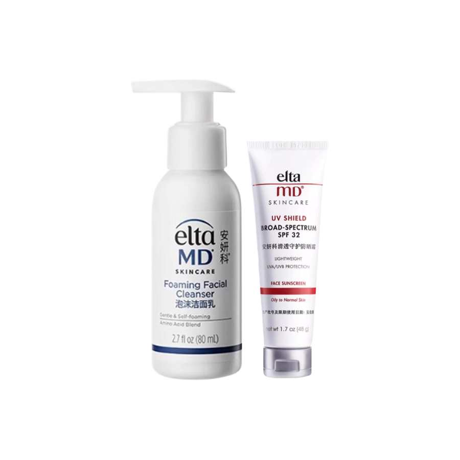 Elta MD Amino Acids Cleansing Milk Sun Protection Skincare Sets Soothing 48g+80ml