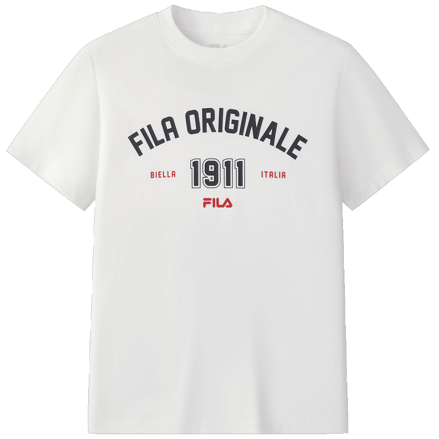 FILA KIDS T Shirt Cloud White Teenagers