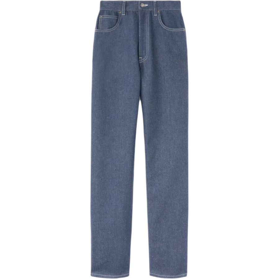 Loro Piana Jeans Women's Blue Moderate Straight Fit Pants