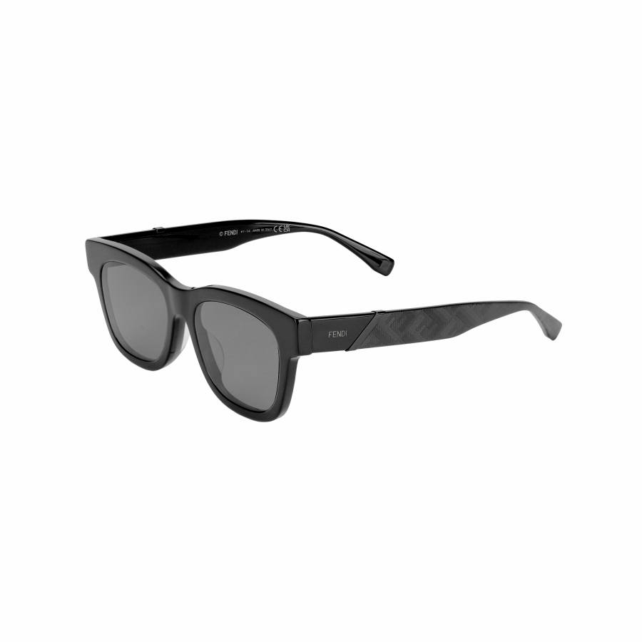 FENDI FENDI Acetate Rectangular Sunglasses Women's Black