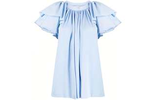 Alexander McQueen Shirts Women's Blue Crew Neck Moderate Shirt