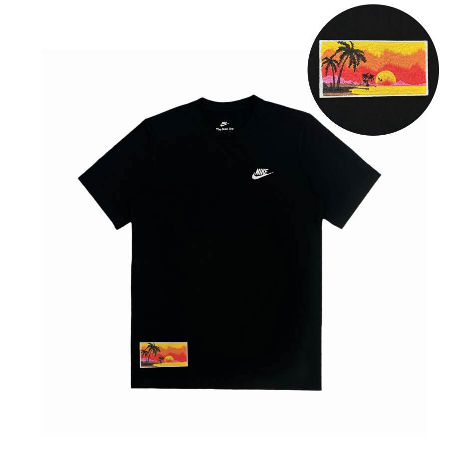 Nike Nike T Shirts Unisex Black Crew Neck Straight Fit