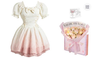 Tokyo Season Short Sleeved Dress Autumn Summer Women's Gift Box Set Pink