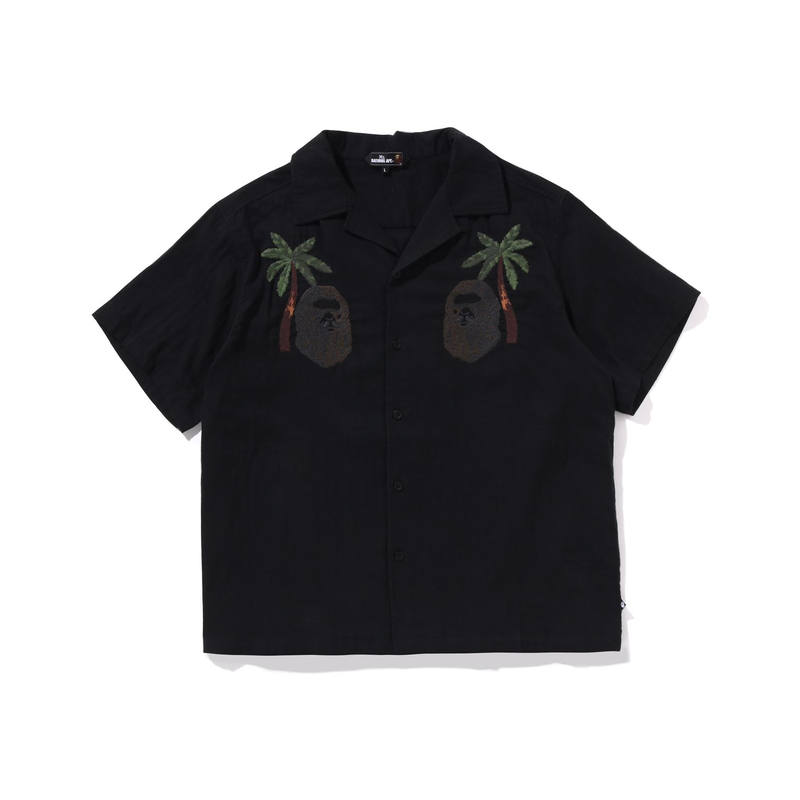 A BATHING APE Bape Embroidered Casual S/S Shirt