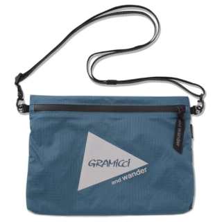 Gramicci And Wander Collaboration Nylon Shoulder Bag Women's Blue Green