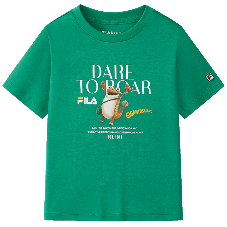 FILA KIDS T Shirt Hedge Green Children Aged 3 7 Years Old