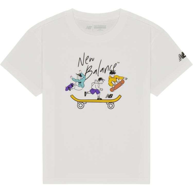 New Balance New Balance T Shirt White Children Aged 3 7 Years Old
