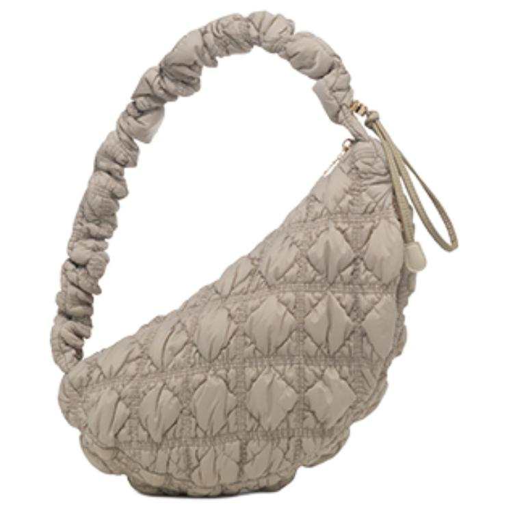 CARLYN Nylon Cloud Bag, Shoulder Bag Women's Taupe