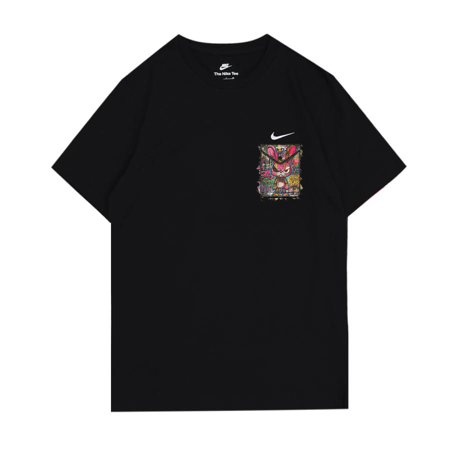 Nike Nike T Shirts Unisex Black Crew Neck Moderate Straight Fit