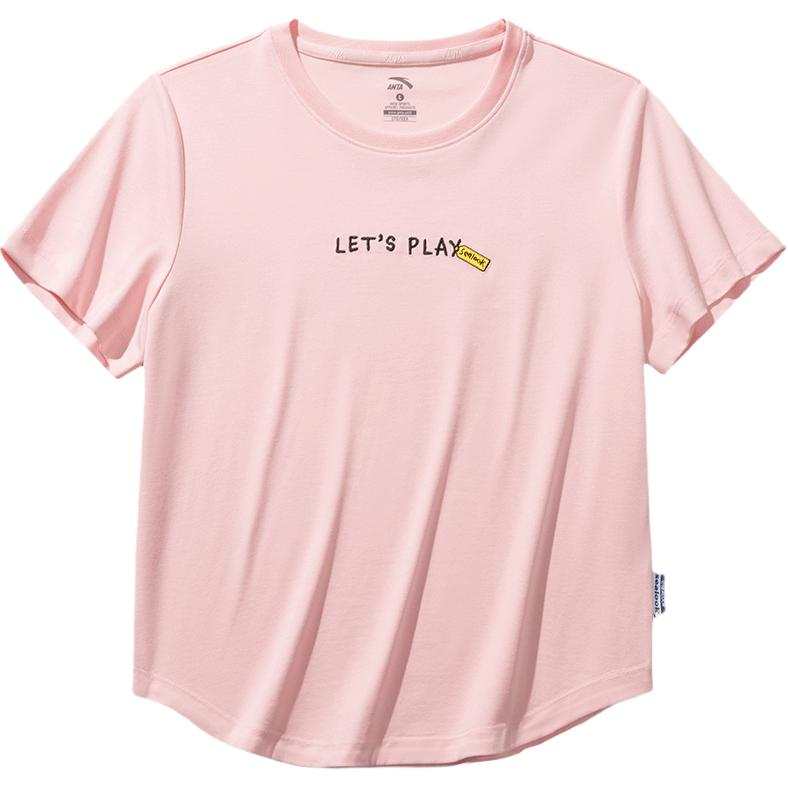 Anta x HAIBAOKANKAN,LIANMINGKUAN Sports Life Collection T Shirt Women's Clear Plum Powder