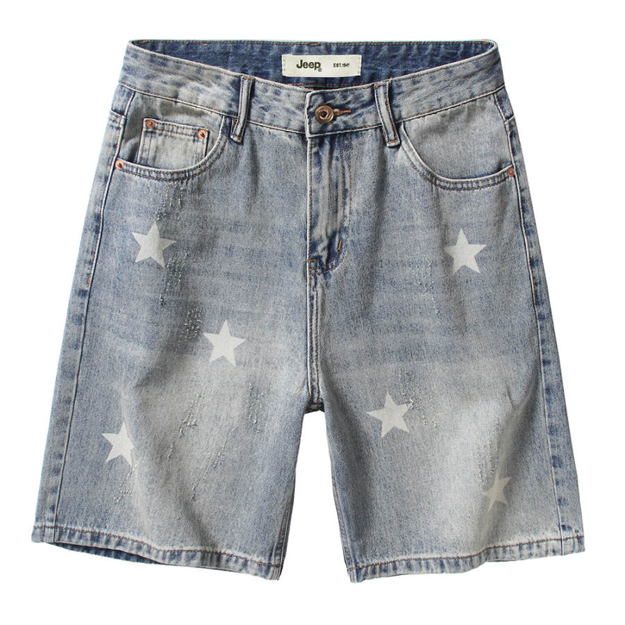 Jeep Denim Shorts Unisex P75DMWNE87 Blue
