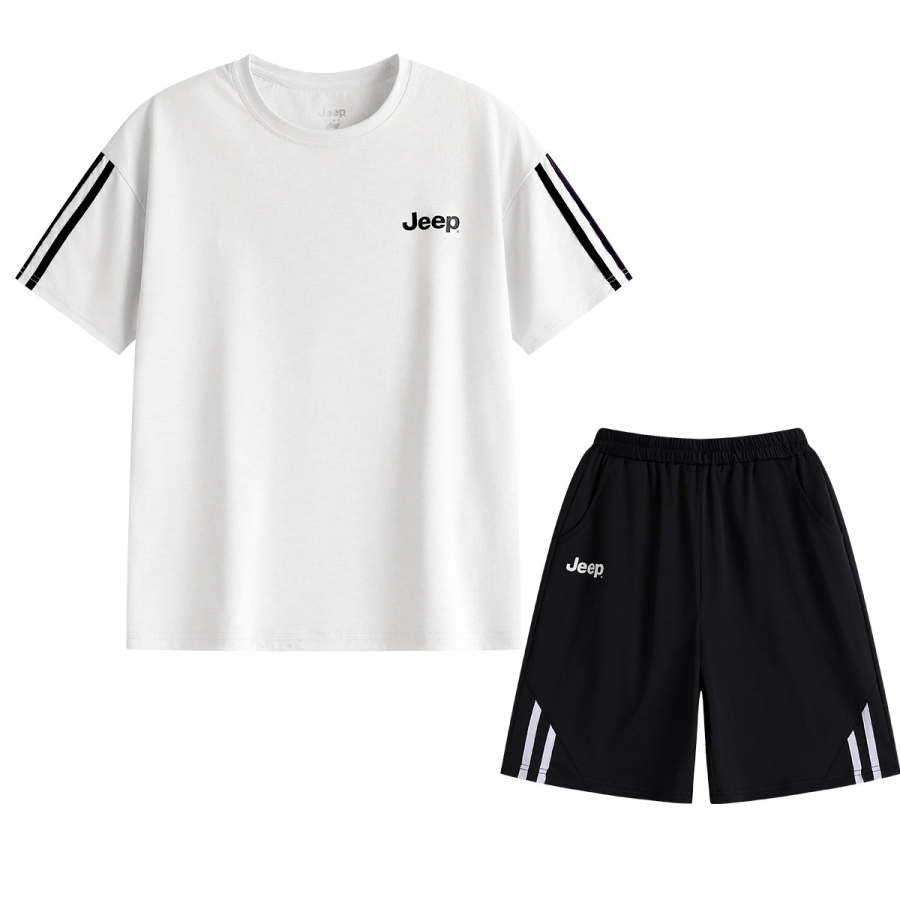 Jeep Outdoor UV Protection Casual Breathable Sports Suit 2 Piece Set Teenagers