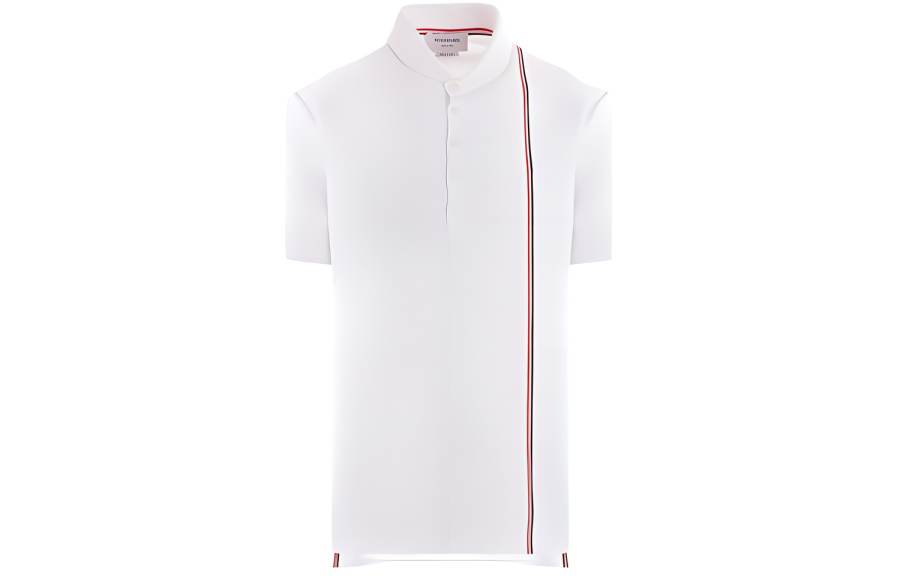 THOM BROWNE THOM BROWNE Jersey Short Sleeved Collection Polo Shirt