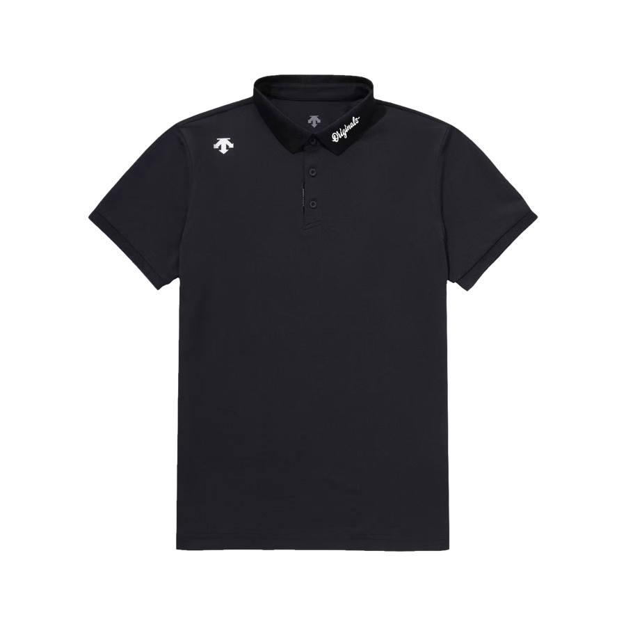 DESCENTE TOUGH Polo Shirt Men's Black