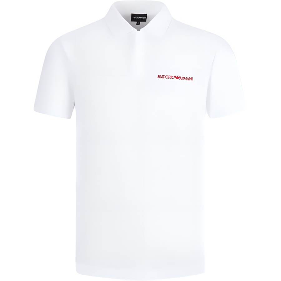 EMPORIO ARMANI SS24 Polo Shirt Men's White