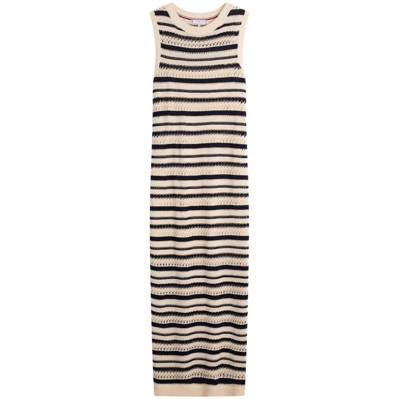 Tommy Hilfiger Crochet knit Sleeveless Midi Dress