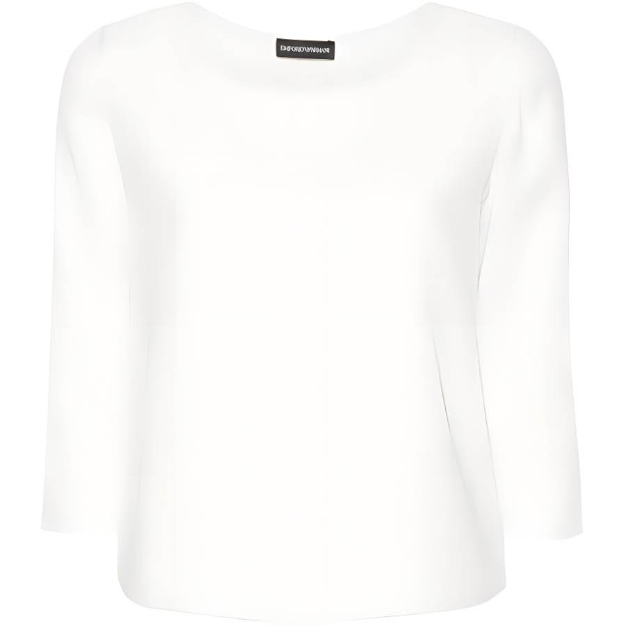 EMPORIO ARMANI SS24 Regular T Shirt Women's Ecru