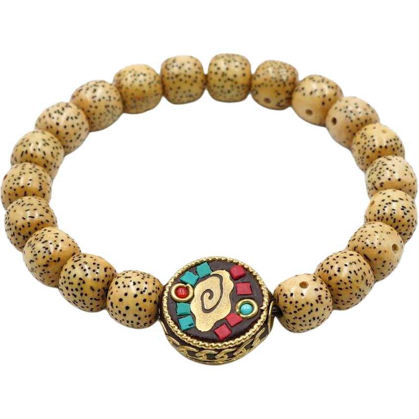 PAUL COSTELLOE Star Moon Bodhi Seeds Beaded Bracelets Unisex