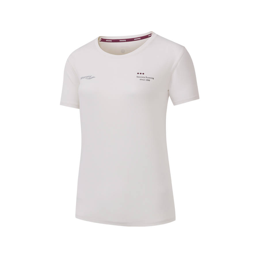 Saucony T Shirt Women's Ivory Beige