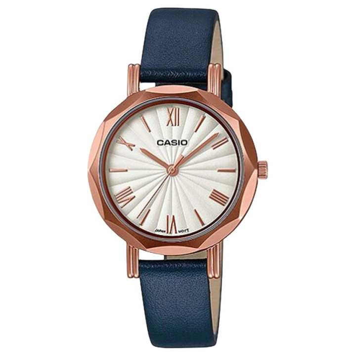 CASIO CASIO G Shock 30m Water Resistant Quartz Movement Leather Strap Watch Women's Watch White Dial