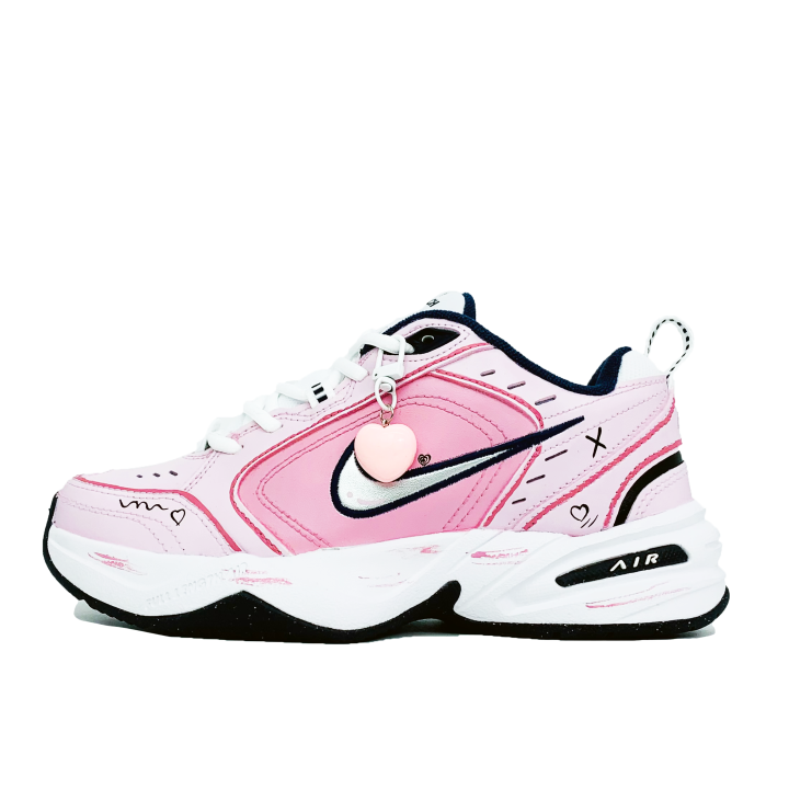 Nike Nike Air Monarch 4 Slip Resistant Abrasion Resistant Low top Chunky Sneakers Unisex White