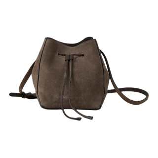Brunello Cucinelli Suede Bucket Bag, Shoulder Bag, Crossbody Bag Women's Brown