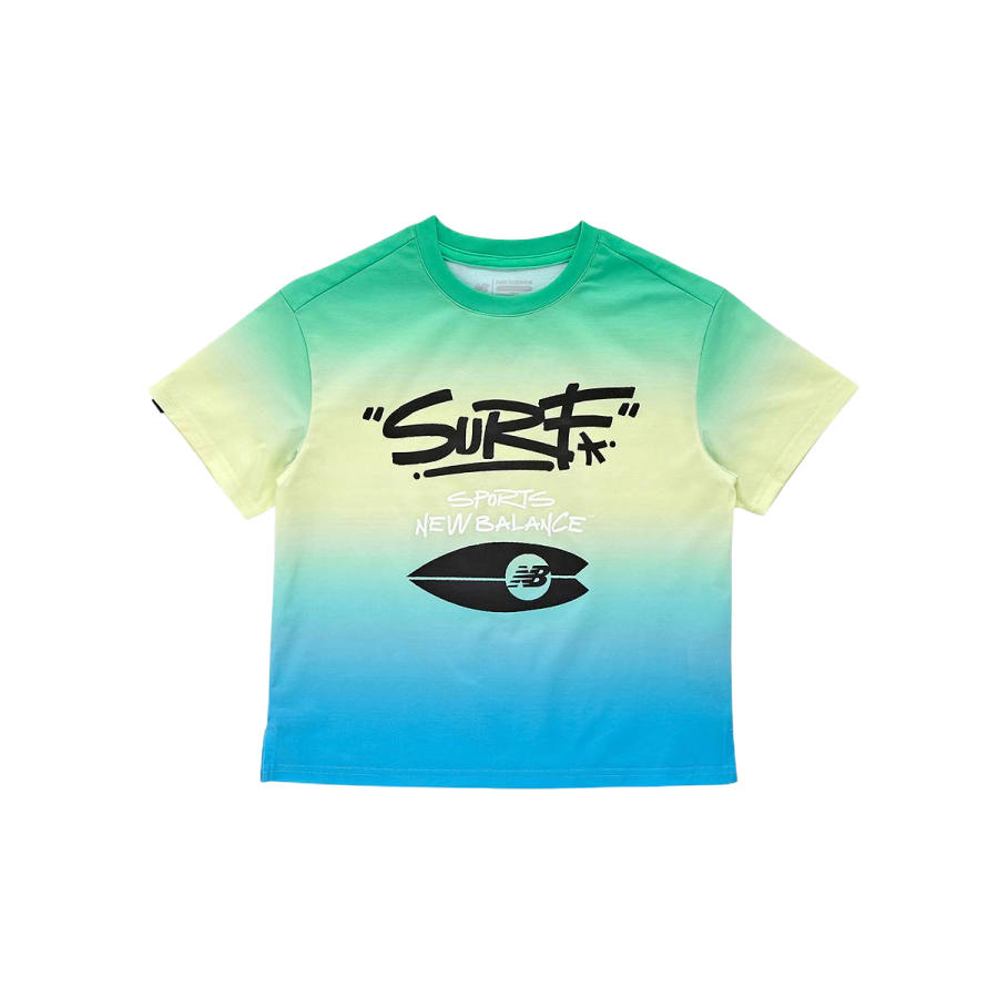 New Balance New Balance Surf T Shirt SS25 Green Children Aged 3 7 Years Old