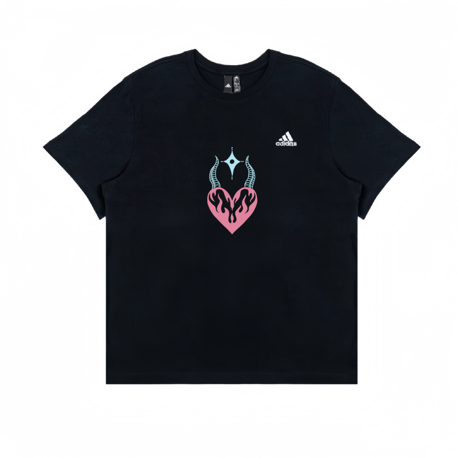 Adidas Adidas T Shirts Unisex Black Crew Neck Straight Fit