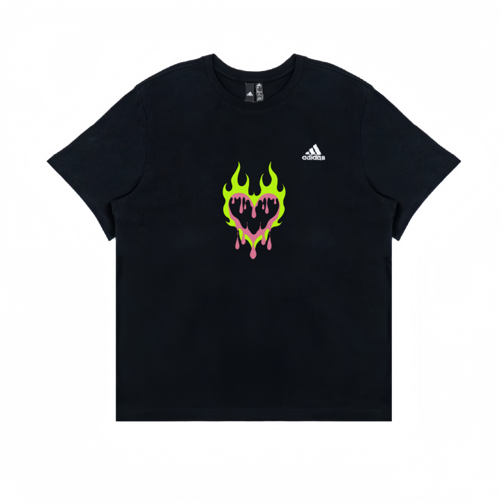 Adidas Adidas T Shirts Unisex Black Crew Neck Straight Fit