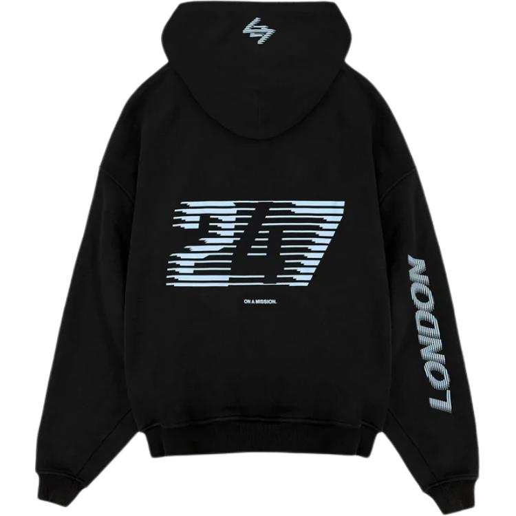 REPRESENT REPRESENT Sweatshirts Men's Black Blue Hooded Moderate