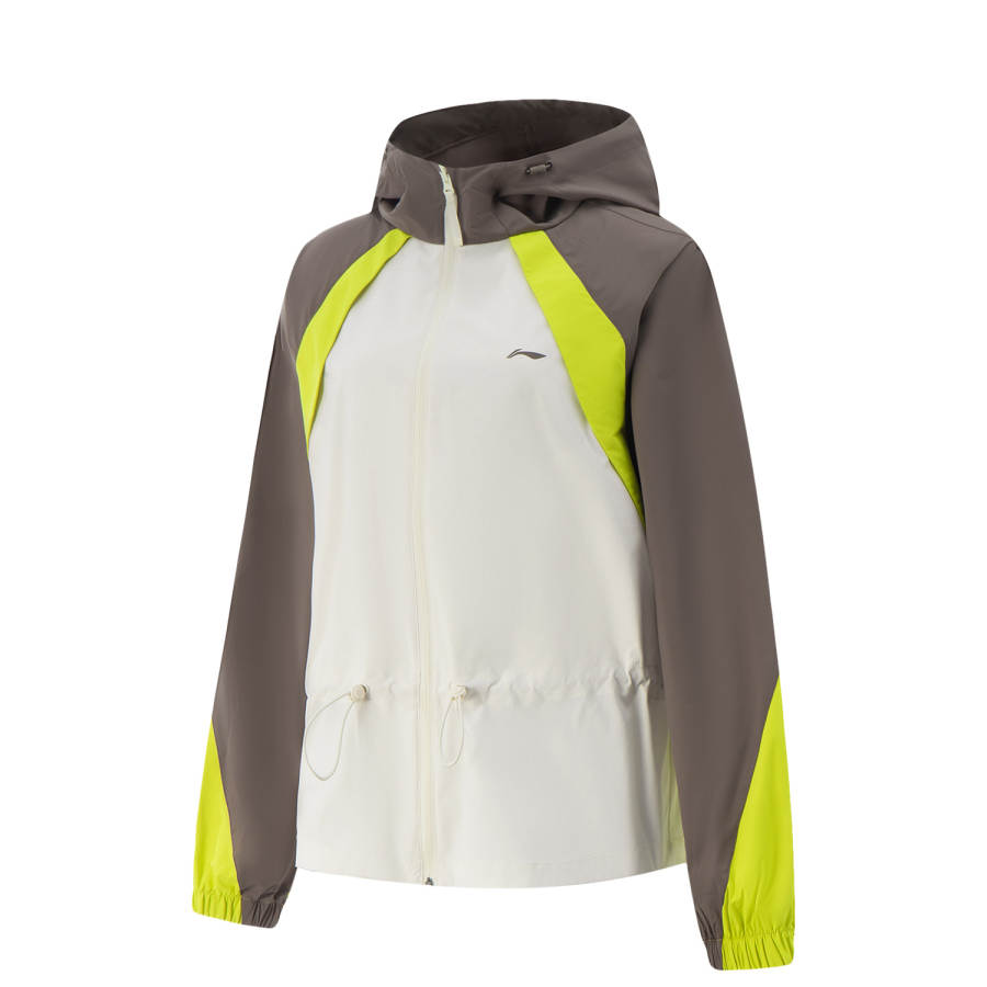 Li-Ning Li Ning Fitness Series UV Protection Sun Protection Clothing Women's Pearl White/Palm Brown/Clear Bamboo Green