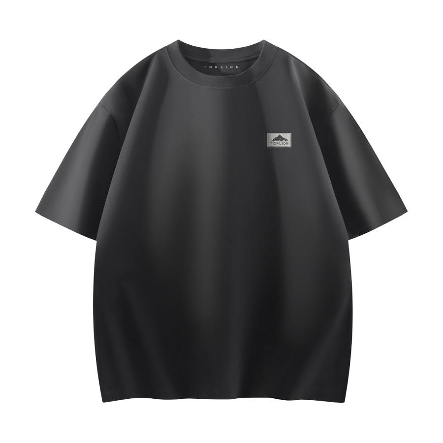 Tonlion T Shirts Unisex Crew Neck Thin Straight Fit