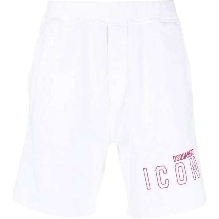 DSQUARED 2 【Previous Season】logo print cotton track shorts
