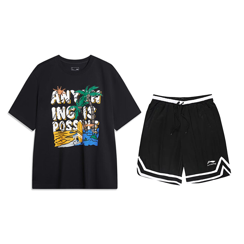 Li-Ning Li Ning Casual Sportswear Unisex Black
