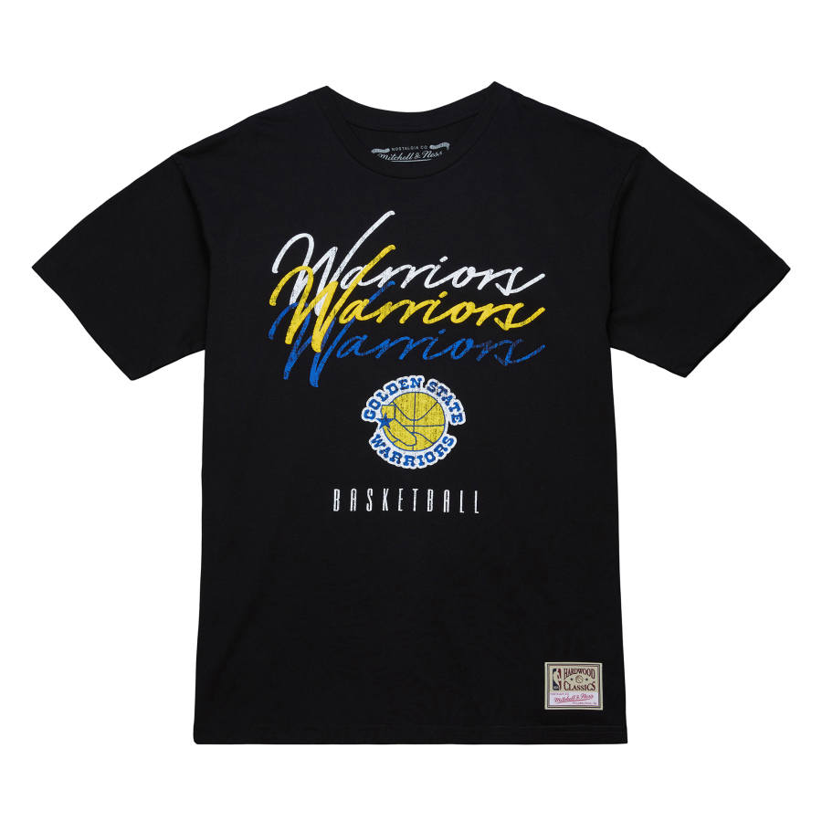 Mitchell Ness SU25 100% Cotton T Shirt Unisex Black