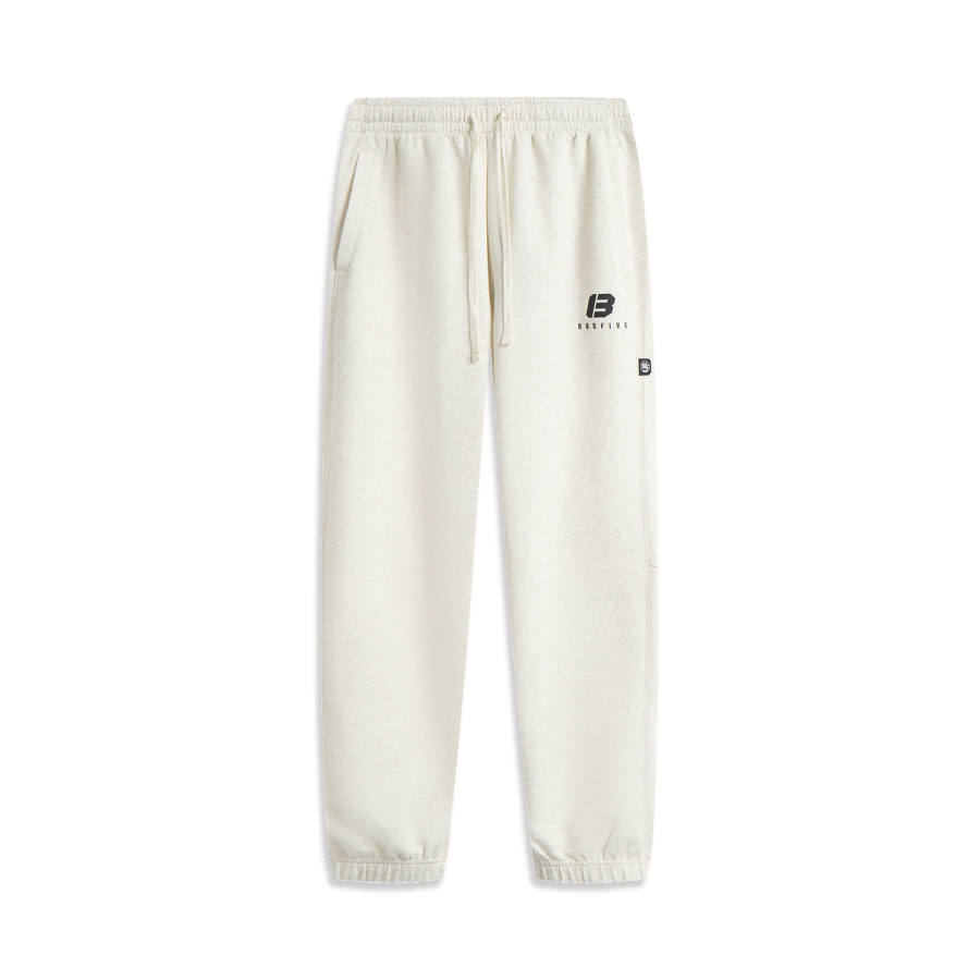 Li-Ning Li Ning Knitted Sweatpants Men's Heather Gray Light Khaki