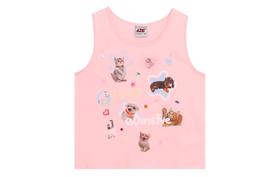 F426 Tank Tops Women's Crew Neck Straight Fit