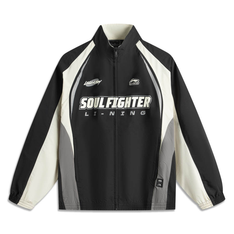 Li-Ning Li Ning x LEAGUE OF LEGENDS Trench Coat Unisex Black/Ecru/Asphalt Gray
