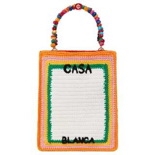 CASABLANCA Cotton Tote Bag, Shopping Bag, Handbag Women's Multicolor